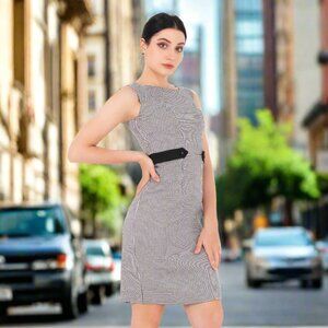 💼 Elegant Houndstooth Sheath Dress – Classic & Sophisticated 💼